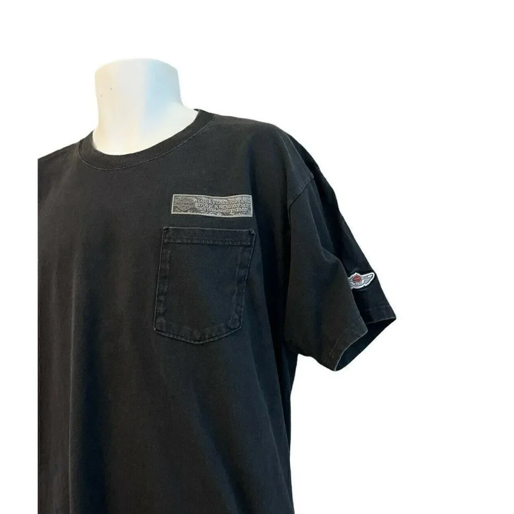 Men's L Harley Davidson T Shirt 3700 W Juneau Ave Milwaukee WI Corporate HQ 100
